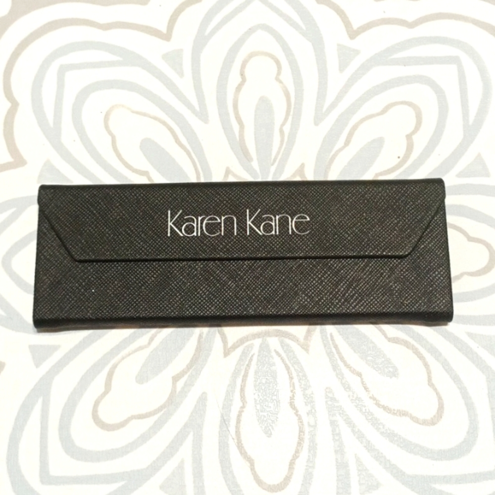 Karen Cane flat tri fold glasses cases black